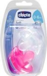 Chicco - Soother Physio Soft Girl Silicone - 0-6 Month - Set Of 2