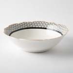 - Midnight Bloom Salad Bowl 23CM