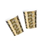 Goldair Gold Feather Paper Cups