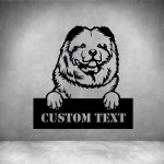 Chow Chows With Custom Text - 450MM Rust Coat