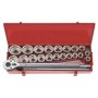 - Socket Set 26 Piece 3/4 Combination Metric And S.a.e