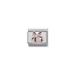 Composable Classic Link Red Present In Silver