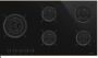 Smeg 90CM 5 Burner Gas On Glass - PV695LCNR