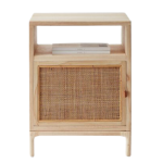 Boho Bedside Table - American Ash & Burlap Natural