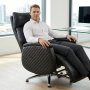 Executive Genuine Leather Reclining Office Chair