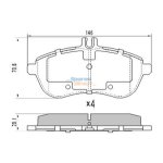 Stone Brake Pad Set Front SP24306