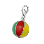 B32-C5923 - 925 Sterling Silver Beach Ball Charm
