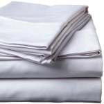 500 Thread Count Sateen Egyptian Cotton Flat SHEET - Silver - King 270 X 270CM