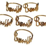Fancy Gold Bismillah Serviette Holder 6PC