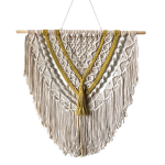 Teah Wall Hanging - Natural With Mustard Braid