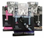 CAT Dotted Harness & Leash Mixed