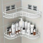 1PC Bathroom Shelf Shower Caddy Rack Bathroom Kitchen No Punching Storage Rack Shower Shelf Shampoo Storage Rack Holder For Hote
