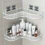 1PC Bathroom Shelf Shower Caddy Rack Bathroom Kitchen No Punching Storage Rack Shower Shelf Shampoo Storage Rack Holder For Hotel