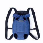 Dog Going Out Foldable On Chest Backpack Pet Carrier Bag Colour: Blue Denim Four Seasons XL