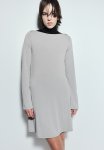 Boat-neck Jersey Dress - Grey