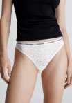 Calvin Klein High Leg Thong - White