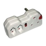 Bulk Pack 2 X Surge Protected Adaptor - 1 X 16 Amp - 2 X 5 Amp