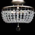 LPC84193 Crystal Basket Ceiling Light Brushed Gold