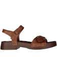 Studded Buckle Platform Sandals - 2 Brown
