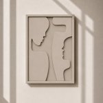 Confide Wooden Wall Art Stone