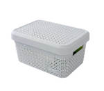 Ezy Storage Mode 5.1L Lidded Basket Lily