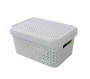 Ezy Storage Mode 5.1L Lidded Basket Lily