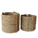 Round Seagrass Basket Set Of 2