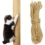 10M Natural Jute Rope Cat Scratcher Rope Tree Scratching Diy Toy Paw Claw Furniture Protector Scratching Post Cat Accessories Ca