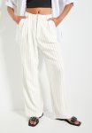 Superbalist Easy Pinstripe Wide Leg Co-ord - Milk Pinstripe