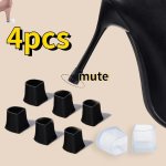 4PCS 2PAIRS Plastic Heel Caps For High Heels Noise Reduction Non-slip High Heel Toe Covers Stiletto High Heel Protectors