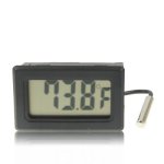 MINI Lcd Indoor Digital Thermometer Fahrenheit Display Black