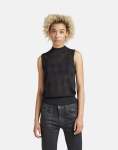 G-star Raw Pointelle Mock Knitted Caviar Sweater - L Black