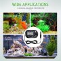 Lcd Digital Aquarium Thermometer Fish Tank Thermometer With Water-resistant Sensor Probe And Suction Cup For Reptile Turtle Incubators Terrarium Water Thermometer