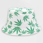 Classic White Cannabis Bucket Hat