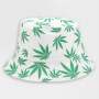 Classic White Cannabis Bucket Hat