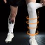 1 Pair Of Leg Socks Breathable Shock Absorption Knee Pads Football Socks Outdoor Football Exercise