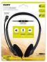 Port Stereo Headset With MIC With 1.2M CABLE|1 X 3.5MM|VOLUME Controller - Black