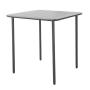 Caf Steel Patio Table Anthracite L70CMXW70CMXH72CM Excluding Chairs