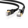 UGreen Ethernet Cat 7 RJ45 Lan Flat Cable Black 10M