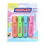 Penflex Assorted Higlo Pastel 4 Pack