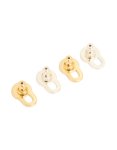 Mixed Metal Lobe Lifter Earring Backs