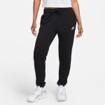 Nike Women's Sportswear Club Mid-rise Fleece Joggers - Black/white