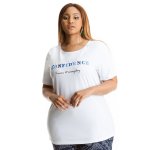 Donnay Plus Size Confidence Fitted Tee - White