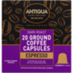 Espresso Ground Coffee Capsules 20 Pack