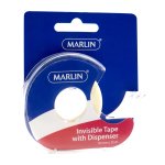 Marlin Snail Tape With Dispenser Invisible 18MM X 25M X 38MICRON Pack Of 12