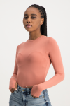 Lucy Long Sleeve Bodysuit - Desert Sand - XS