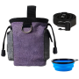 Dog Treat Bag Waist Bag Portable Outdoor Training Snack Pouch With Dog Bowl