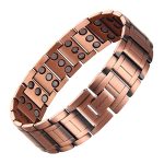 Magenergy 3X Magnetic Copper Bracelet For Men 99.99% Pure Copper Magnetic Bracelets With Ultra Strength Magnets 9.0"ADJUSTABLE