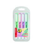 Stabilo Swing Cool Highlighter: Pastel Assorted Wallet 4S New