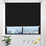 1PC Blackout Blinds Blackout Portable Window Curtains Travel Curtains For Bedroom Dorm Room Windows Temporary Blackout Shades Fo